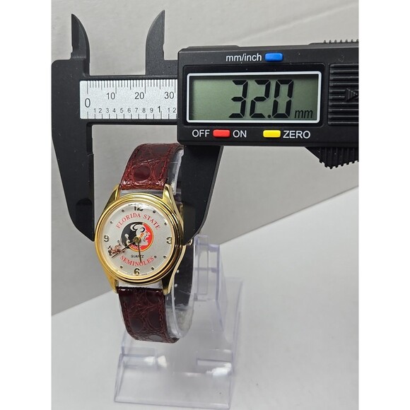 Florida State Seminoles Suntime Quartz Swiss Goldtone Watch New Battery FSU NCAA - Picture 5 of 12
